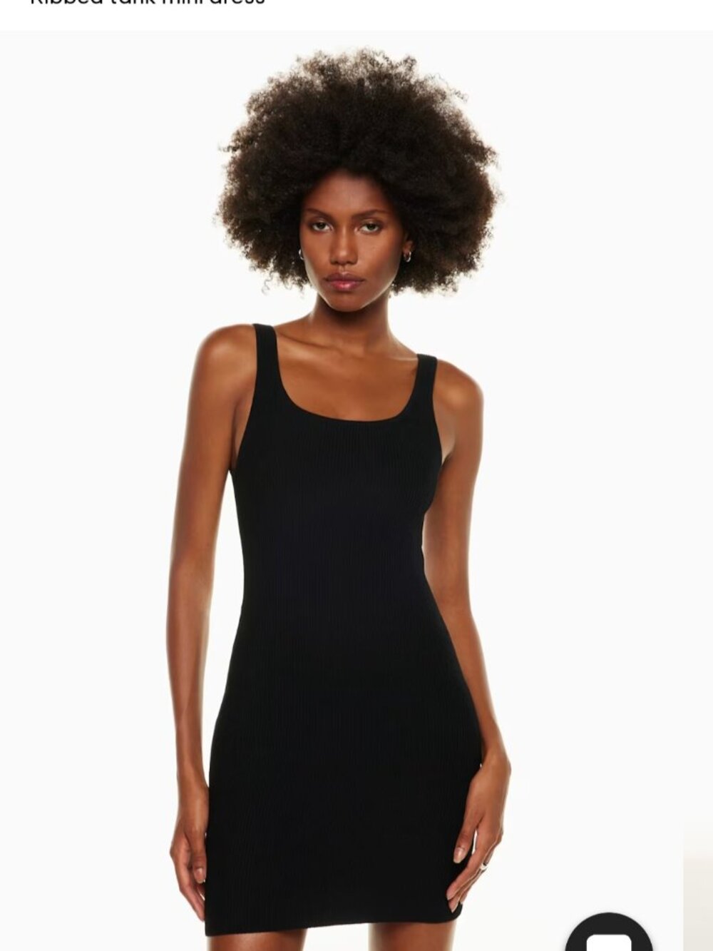 Aritzia Black sculpt dress